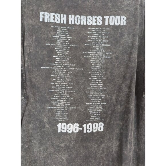 Colortone Garth Brooks Black T-shirt XL Fresh Horses Tour 1996-1998 Distressed‎ - Picture 4 of 9